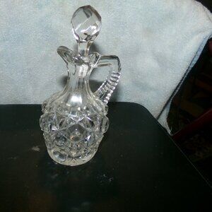 pressed glass blown cruet